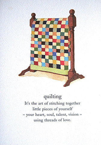 Meanings of Life Birthday Card - Quilting 1367