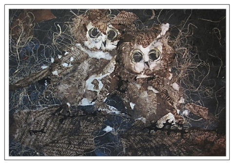 Valerie Taylor Greeting Card w/Envelope - Two Owls    VT144