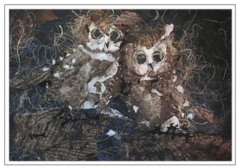 Valerie Taylor Greeting Card w/Envelope - Two Owls VT144