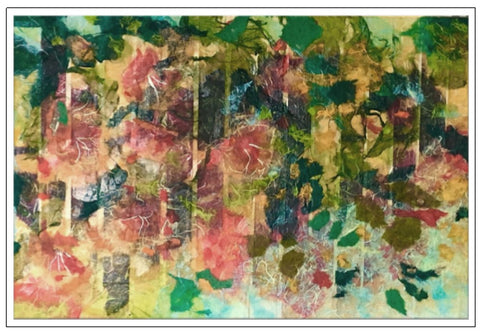 Valerie Taylor Greeting Card w/Envelope - Hanging Gardens Down VT142