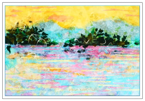 Valerie Taylor Greeting Card w/Envelope - Looking East VT145