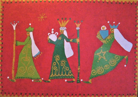 Christmas Card - Three Magic Kings by Helga DH007