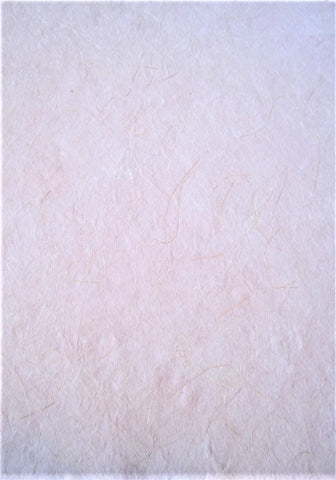 Lightweight paper from India, white with embedded silk strands