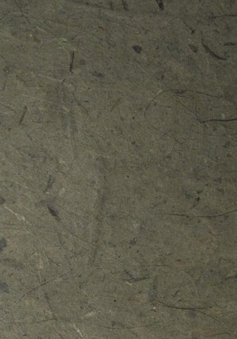 Mulberry paper from Thailand, banana inclusions in mesquite charcoal background