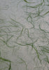 Unryu mulberry paper with silk strands from Thailand, green  Unryu mulberry paper with silk strands from Thailand, green