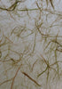 Unryu mulberry paper with silk strands from Thailand, golden green Unryu mulberry paper with silk strands from Thailand, golden green