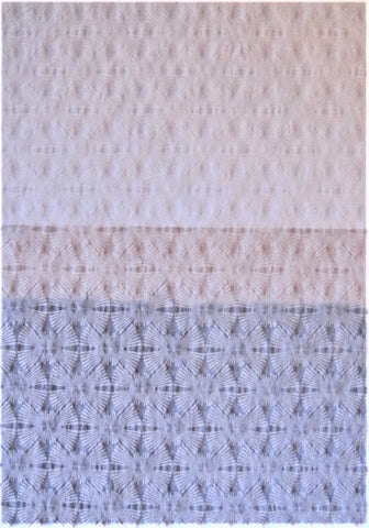 Japanese tarasen translucent white paper with fan-like pattern useful for art projects.