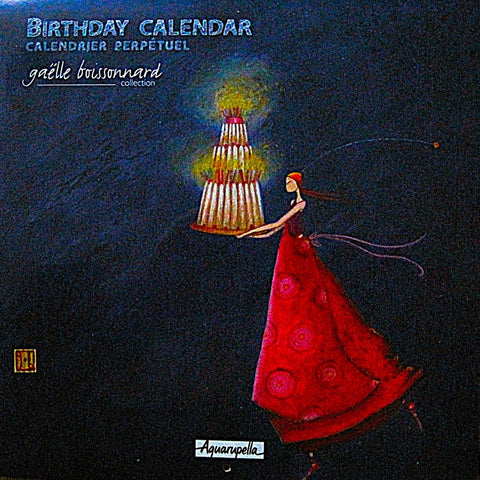 Gaelle Boissonnard Birthday Calendar Blue / Calendrier d'Anniversaire (Copy)