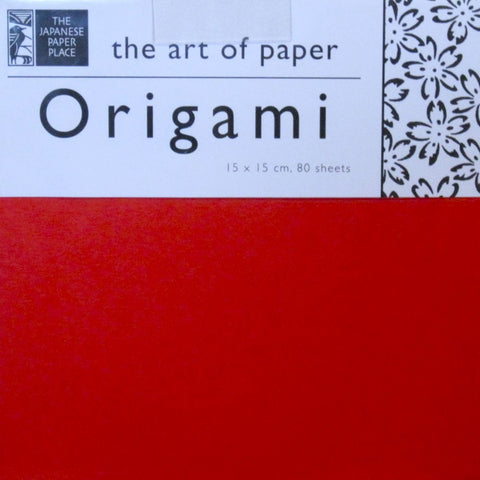 single-sided origami paper red 6 x 6 inches, 100 sheets in pack