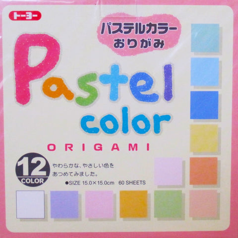 pastel colored origami paper 60 sheets