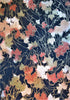 Japanese chiyogami paper autum leaves on black with gold accents