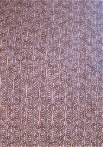 Japanese chiyogami paper white dots on shades of brown in geometric pattern