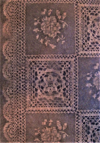 Lokta paper from Nepal, lace-like pattern in brown