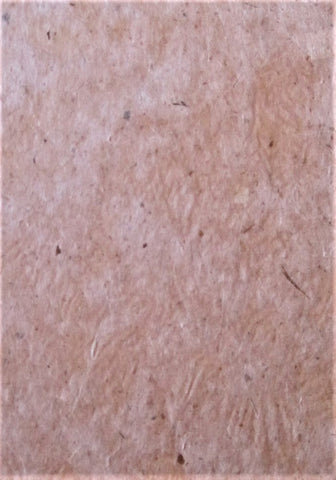 Lokta paper from Nepal, solid light brown tissue with inclusions
