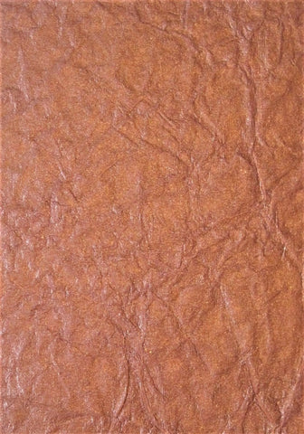 Cotton rag paper from India, leather-like appearance copper