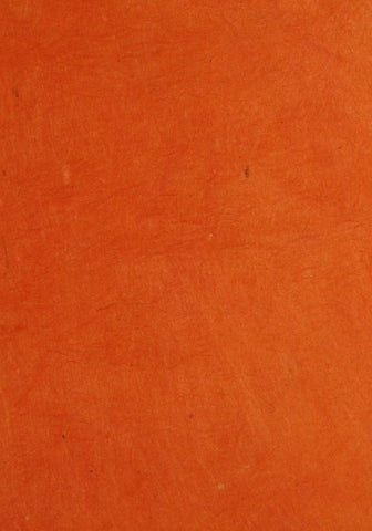 Lokta paper from Nepal, solid orange