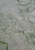 Unryu mulberry paper with silk strands from Thailand, green 