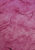 Unryu mulberry paper with silk strands from Thailand, cherry rose